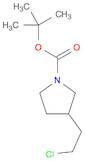 1-Pyrrolidinecarboxylic acid, 3-(2-chloroethyl)-, 1,1-dimethylethyl ester