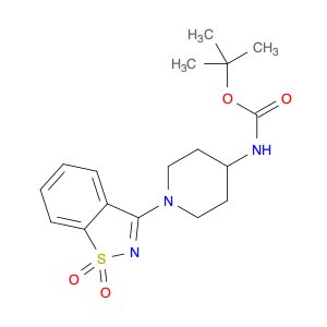 tert-Butyl (1-(1,1-dioxidobenzo[d]isothiazol-3-yl)piperidin-4-yl)carbamate