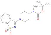 Carbamic acid, N-[1-(1,1-dioxido-1,2-benzisothiazol-3-yl)-4-piperidinyl]-N-methyl-, 1,1-dimethylet…