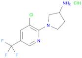 3-Pyrrolidinamine, 1-[3-chloro-5-(trifluoromethyl)-2-pyridinyl]-, hydrochloride (1:1)