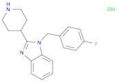 1H-Benzimidazole, 1-[(4-fluorophenyl)methyl]-2-(4-piperidinyl)-, hydrochloride (1:1)