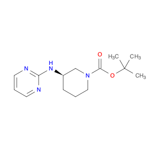 1-Piperidinecarboxylic acid, 3-(2-pyrimidinylamino)-, 1,1-dimethylethyl ester, (3R)-