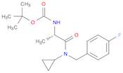 Carbamic acid, N-[(1S)-2-[cyclopropyl[(4-fluorophenyl)methyl]amino]-1-methyl-2-oxoethyl]-, 1,1-dim…