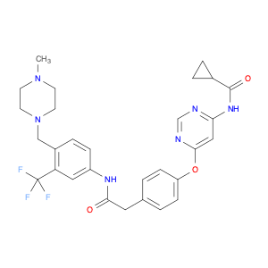 Benzeneacetamide, 4-[[6-[(cyclopropylcarbonyl)amino]-4-pyrimidinyl]oxy]-N-[4-[(4-methyl-1-piperazi…