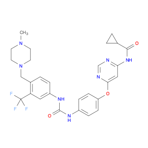 Cyclopropanecarboxamide, N-[6-[4-[[[[4-[(4-methyl-1-piperazinyl)methyl]-3-(trifluoromethyl)phenyl]…