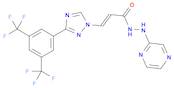 2-Propenoic acid, 3-[3-[3,5-bis(trifluoromethyl)phenyl]-1H-1,2,4-triazol-1-yl]-, 2-(2-pyrazinyl)...