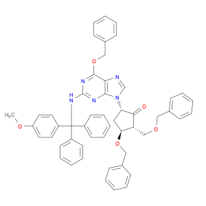 Cyclopentanone, 5-[2-[[(4-methoxyphenyl)diphenylmethyl]amino]-6-(phenylmethoxy)-9H-purin-9-yl]-3...