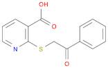 3-Pyridinecarboxylic acid, 2-[(2-oxo-2-phenylethyl)thio]-