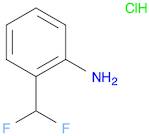 Benzenamine, 2-(difluoromethyl)-, hydrochloride (1:1)