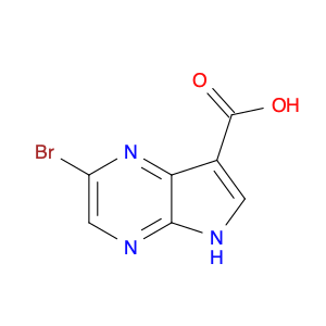 5H-Pyrrolo[2,3-b]pyrazine-7-carboxylic acid, 2-bromo-