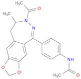 Acetamide, N-[4-(7-acetyl-8,9-dihydro-8-methyl-7H-1,3-dioxolo[4,5-h][2,3]benzodiazepin-5-yl)phenyl…