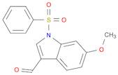 1H-Indole-3-carboxaldehyde, 6-methoxy-1-(phenylsulfonyl)-