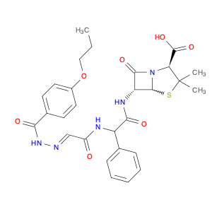 4-Thia-1-azabicyclo[3.2.0]heptane-2-carboxylic acid, 3,3-dimethyl-7-oxo-6-[[phenyl[[[(4-propoxyben…