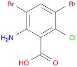 Benzoic acid, 2-amino-3,5-dibromo-6-chloro-