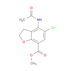 7-Benzofurancarboxylic acid, 4-(acetylamino)-5-chloro-2,3-dihydro-, methyl ester