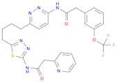 2-Pyridineacetamide, N-[5-[4-[6-[[2-[3-(trifluoromethoxy)phenyl]acetyl]amino]-3-pyridazinyl]butyl]…