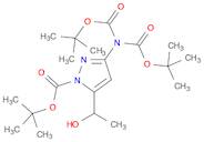 1H-Pyrazole-1-carboxylic acid, 3-[bis[(1,1-dimethylethoxy)carbonyl]amino]-5-(1-hydroxyethyl)-, 1...