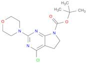 7H-Pyrrolo[2,3-d]pyrimidine-7-carboxylic acid, 4-chloro-5,6-dihydro-2-(4-morpholinyl)-, 1,1-dimeth…