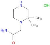 1-Piperazineacetamide, 2,2-dimethyl-, hydrochloride (1:1)