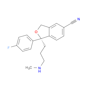 5-Isobenzofurancarbonitrile, 1-(4-fluorophenyl)-1,3-dihydro-1-[3-(methylamino)propyl]-, (1R)-