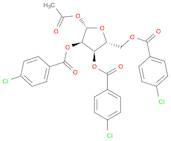 β-D-Ribofuranose, 1-acetate 2,3,5-tris(4-chlorobenzoate)