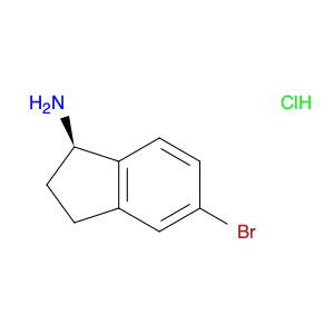 1H-Inden-1-amine, 5-bromo-2,3-dihydro-, hydrochloride (1:1), (1R)-