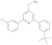 Pyridine, 2-(3-chlorophenyl)-4-(methylthio)-6-[3-(trifluoromethyl)phenyl]-