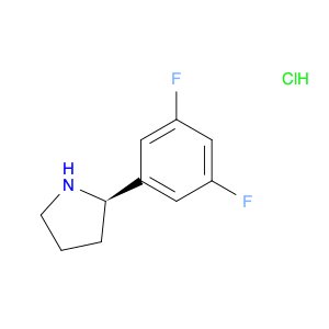 Pyrrolidine, 2-(3,5-difluorophenyl)-, hydrochloride (1:1), (2R)-