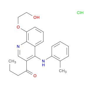 1-Butanone, 1-[8-(2-hydroxyethoxy)-4-[(2-methylphenyl)amino]-3-quinolinyl]-, hydrochloride (1:1)