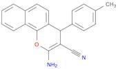 4H-Naphtho[1,2-b]pyran-3-carbonitrile, 2-amino-4-(4-methylphenyl)-