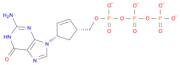 Triphosphoric acid, P-[[4-(2-amino-1,6-dihydro-6-oxo-9H-purin-9-yl)-2-cyclopenten-1-yl]methyl] est…