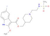 1H-Indole-3-carboxylic acid, 5-fluoro-2-methoxy-, [1-[2-[(methylsulfonyl)amino]ethyl]-4-piperidiny…