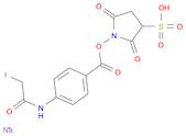 Benzoic acid, 4-[(2-iodoacetyl)amino]-, 2,5-dioxo-3-sulfo-1-pyrrolidinyl ester, sodium salt (1:1)