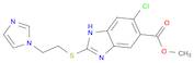 1H-Benzimidazole-5-carboxylic acid, 6-chloro-2-[[2-(1H-imidazol-1-yl)ethyl]thio]-, methyl ester