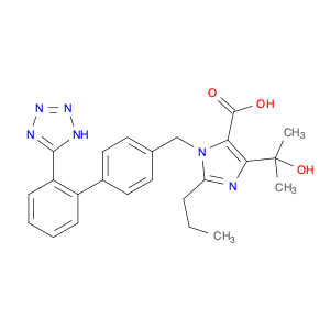 1H-Imidazole-5-carboxylic acid, 4-(1-hydroxy-1-methylethyl)-2-propyl-1-[[2'-(2H-tetrazol-5-yl)[1...