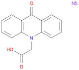 10(9H)-Acridineacetic acid, 9-oxo-, sodium salt (1:1)