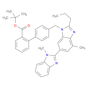 [1,1'-Biphenyl]-2-carboxylic acid, 4'-[(1,4'-dimethyl-2'-propyl[2,6'-bi-1H-benzimidazol]-1'-yl)met…