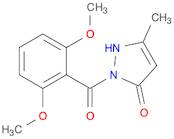 3H-Pyrazol-3-one, 2-(2,6-dimethoxybenzoyl)-1,2-dihydro-5-methyl-