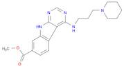 9H-Pyrimido[4,5-b]indole-7-carboxylic acid, 4-[[3-(1-piperidinyl)propyl]amino]-, methyl ester