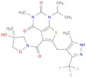 Thieno[2,3-d]pyrimidine-2,4(1H,3H)-dione, 5-[[(4S)-4-hydroxy-4-methyl-2-isoxazolidinyl]carbonyl]...