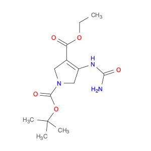 1H-Pyrrole-1,3-dicarboxylic acid, 4-[(aminocarbonyl)amino]-2,5-dihydro-, 1-(1,1-dimethylethyl) 3-e…