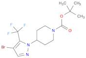 1-Piperidinecarboxylic acid, 4-[4-bromo-5-(trifluoromethyl)-1H-pyrazol-1-yl]-, 1,1-dimethylethyl e…