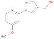 1H-Pyrazole-4-methanol, 1-(4-methoxy-2-pyridinyl)-