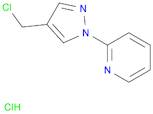 Pyridine, 2-[4-(chloromethyl)-1H-pyrazol-1-yl]-, hydrochloride (1:1)