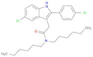 1H-Indole-3-acetamide, 5-chloro-2-(4-chlorophenyl)-N,N-dihexyl-