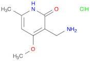 2(1H)-Pyridinone, 3-(aminomethyl)-4-methoxy-6-methyl-, hydrochloride (1:1)