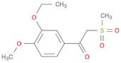 Ethanone, 1-(3-ethoxy-4-methoxyphenyl)-2-(methylsulfonyl)-