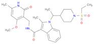 1H-Indole-3-carboxamide, N-[(1,2-dihydro-4-methoxy-6-methyl-2-oxo-3-pyridinyl)methyl]-1-[1-[1-(e...