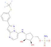 Sulfamic acid, [(1R,2R,3S,4R)-2,3-dihydroxy-4-[[2-[3-[(trifluoromethyl)thio]phenyl]pyrazolo[1,5-a]…