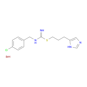 Carbamimidothioic acid, N-[(4-chlorophenyl)methyl]-, 3-(1H-imidazol-5-yl)propyl ester, hydrobromid…